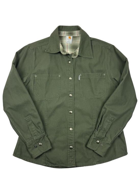 Carhartt Jackets & Blazers - Carhartt Womens Flannel Lined Canvas Shirt Jacket M